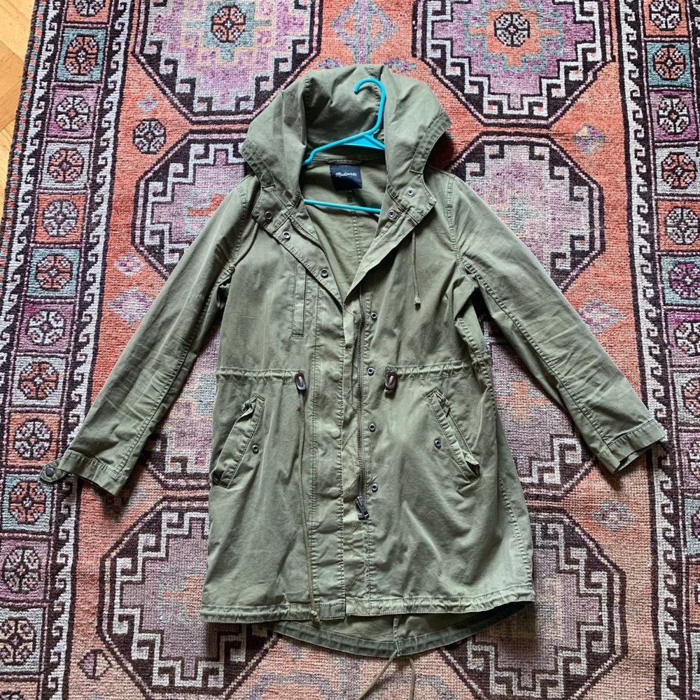 Madewell Mid-length Army Green Utility Jacket